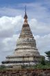 White stupa and clouds