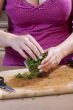 Woman preparing food in the kitchen