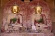 Two Buddhas with golden face