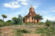 Temple, bush and trees