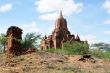 Brick stupa and ruins