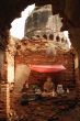 Buddha inside brick stupa