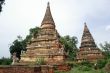 Two stupas and lion