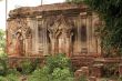 Wall of brick temple