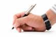 hand with pen