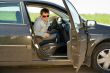 man in the car