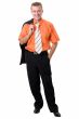 young man stands