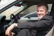 man in the car