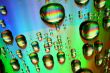 multicolored waterdrops