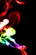 multicolored smoke