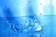 blue water splash