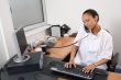 Female doctor in her office