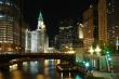 Chicago at night