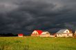 Houses and clouds