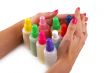 Bottles with chemicals