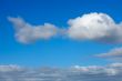 white clouds and blue sky
