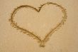 Heart drawn on sand