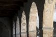 Arcade in the court of the Pandino castle