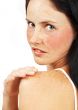 Portrait of beautiful brunette woman
