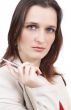 Beautiful brunette mature businesswoman