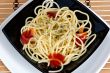 Freshly cooked plate of spaghetti