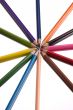 colored crayons