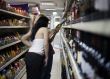 Two girls in a supermarket