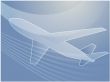 Air travel airplane illustration