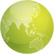 Map of Asia sphere