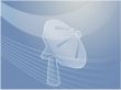 Satellite dish telecommunications illustration