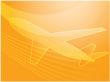 Air travel airplane illustration