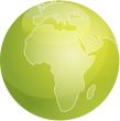 Map of Africa sphere