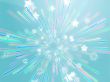 Bursting flying stars illustration
