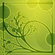 Floral border frame square