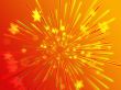 Bursting flying stars illustration