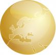 Map of Europe sphere