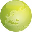Map of Europe sphere