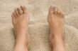 feet in the sand