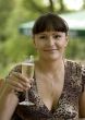 woman  with champagne glass