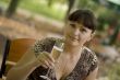beautiful woman  with champagne glass
