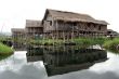 Houses on the Inle lake