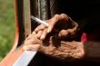 Hand with cigarete