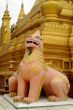 Stupa and lion