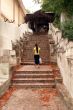 Girl on staircase