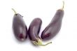 aubergine on white