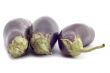 Raw aubergine closeup
