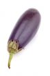Raw aubergine on white