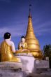 Buddha and monk
