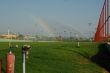 rainbow on a golf course