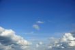 wide blue sky with white cloud on sunny day